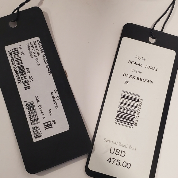 Dolce&Gabbana Men's DG-Logo Brown Leather Buckle Belt. ALL SIZES AVAILABLE - Picture 5 of 5